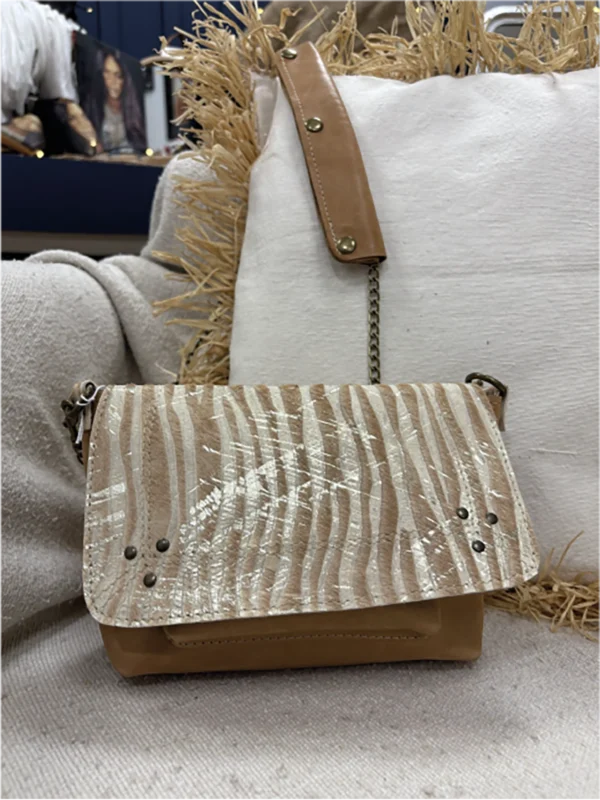 Petit Sac en Cuir beige